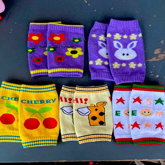 5 pairs toddler girls decorative wristlet warmers - Picture 1 of 6